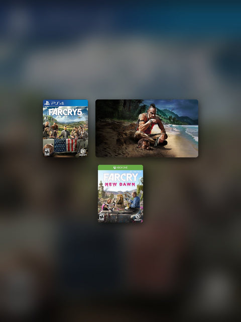 Far Cry 5 + Far Cry 3 + Far Cry New Dawn (con todos los DLC)