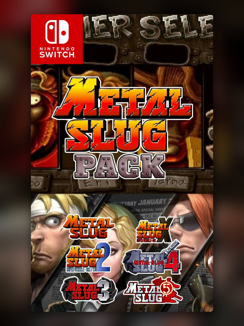 Metal Slug Pack (1, 2, 3, 4, 5 y X)